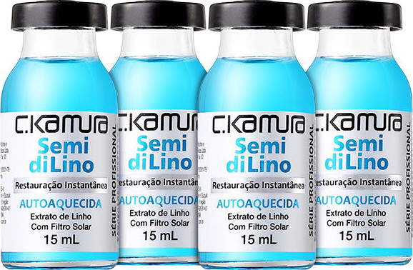 C.Kamura Semi diLino Restauração Instantânea - Ampola de Tratamento 4x 15ml