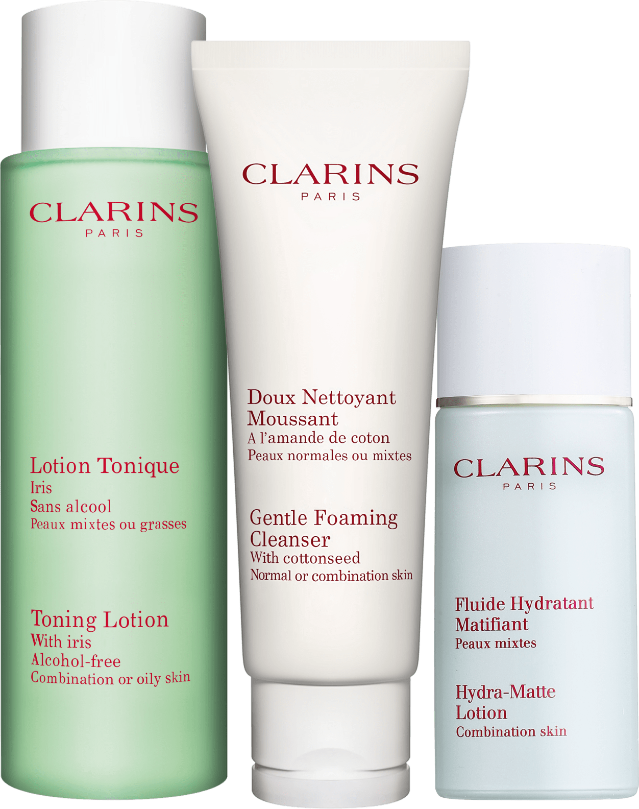Clarins Aux Plantes Tonique Hidra-Matte Kit (3 Produtos)