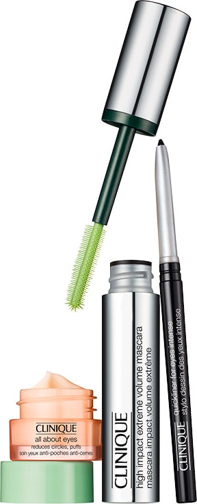 Clinique Lashes to the Extreme High Impact Mascara Set Kit (3 Produtos)