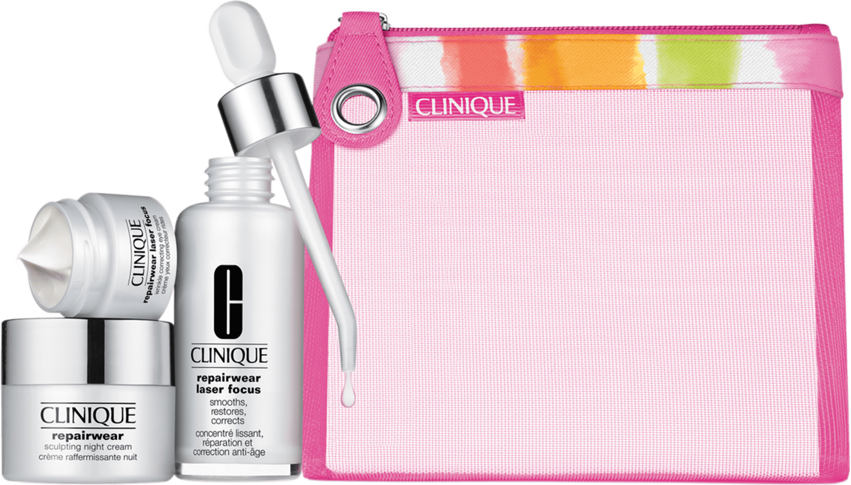 Clinique Repairwear Laser Focus Kit (3 Produtos + Nécessaire)