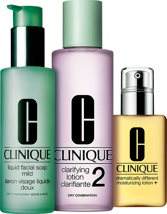 Kit Clinique Sistema 3 Passos Pele 2 Extra (3 produtos)