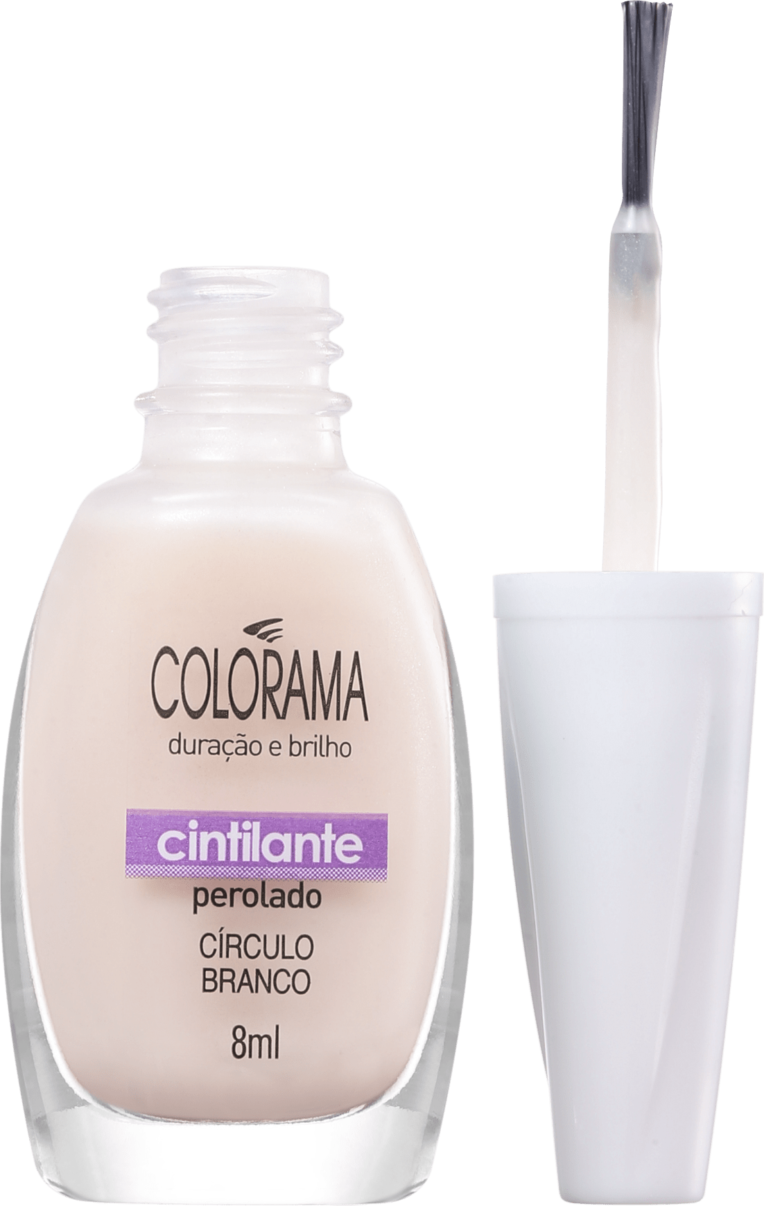 Colorama Forma em Cor Círculo Branco - Esmalte Transparente 8ml