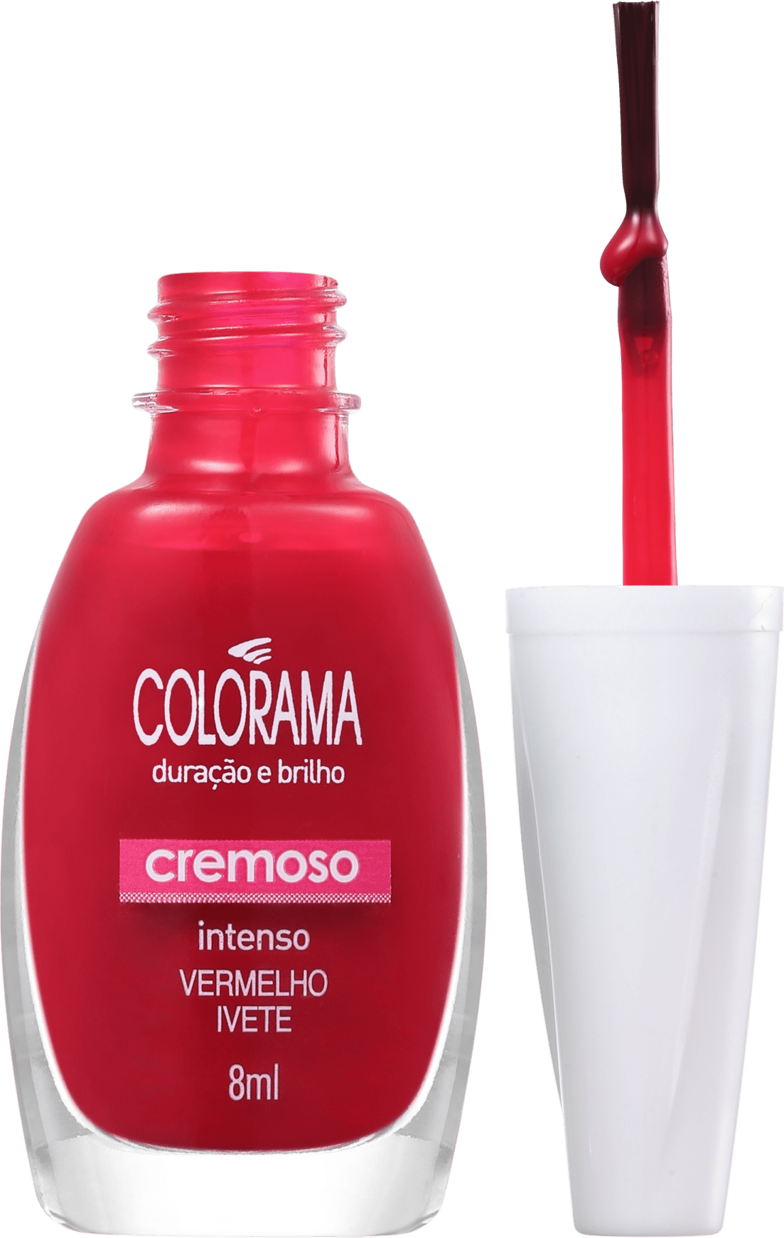 Colorama Verniz & Cor Vermelho Ivete - Esmalte Cremoso 8ml