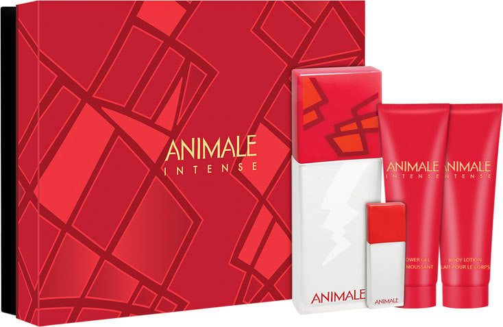 Conjunto Animale Intense For Women Feminino - Eau de Parfum 100ml + Loção 90ml + Shower Gel 90ml + Eau de Parfum 7,5ml