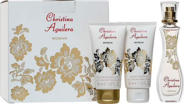 Conjunto Christina Aguilera Feminino - Eau De Parfum 30ml + Gel de Banho 50ml + Loção Corporal 50ml