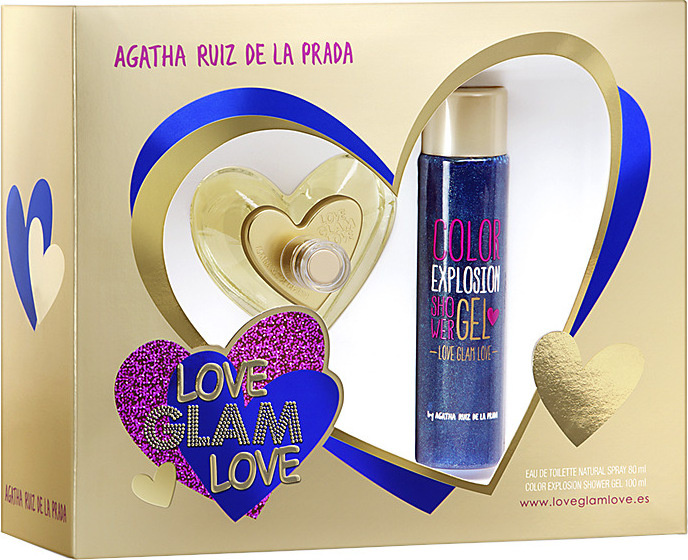 Conjunto Love Glam Love Agatha Ruiz de La Prada Feminino - Eau de Toilette 80ml + Gel de Banho 100ml