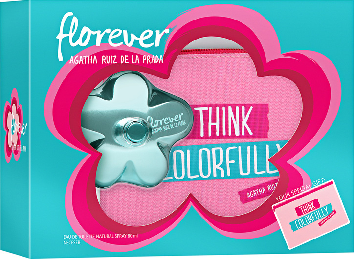 Conjunto Florever Agatha Ruiz de La Prada Feminino - Eau de Toilette 80ml + Nécessaire