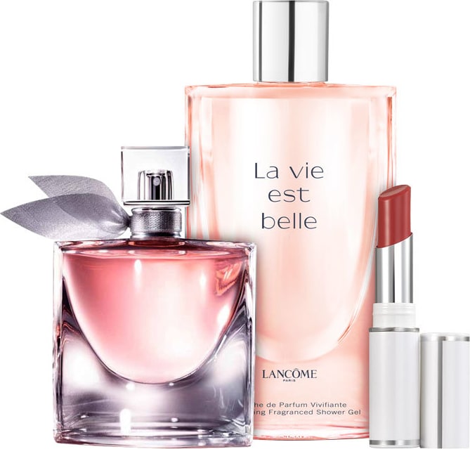 Conjunto La Vie Est Belle Lancôme Feminino - Eau de Parfum 30ml + Gel de Banho 200ml + Batom 2,9g