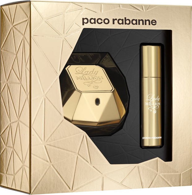 Conjunto Lady Million Paco Rabane Feminino - Eau de Parfum 50ml + Travel Size 10ml