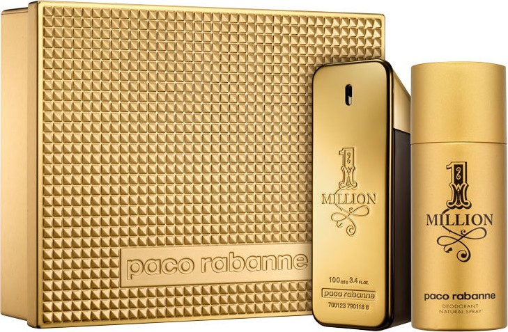 Conjunto 1 Million Edição Limitada Paco Rabanne Masculino - Eau de Toilette 100ml + Desodorante 150ml