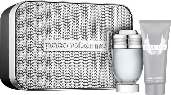 Conjunto Invictus Edição Limitada Paco Rabanne Masculino - Eau de Toilette 100ml + Gel de Banho 100ml