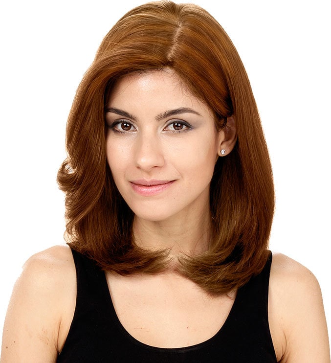 Crown Wigs Carol Cor Castanho Médio/ Claro - Peruca 35cm
