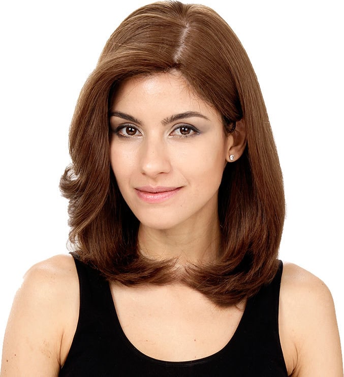 Crown Wigs Carol Cor Castanho Médio/ Claro/Louro Escuro - Peruca 35cm
