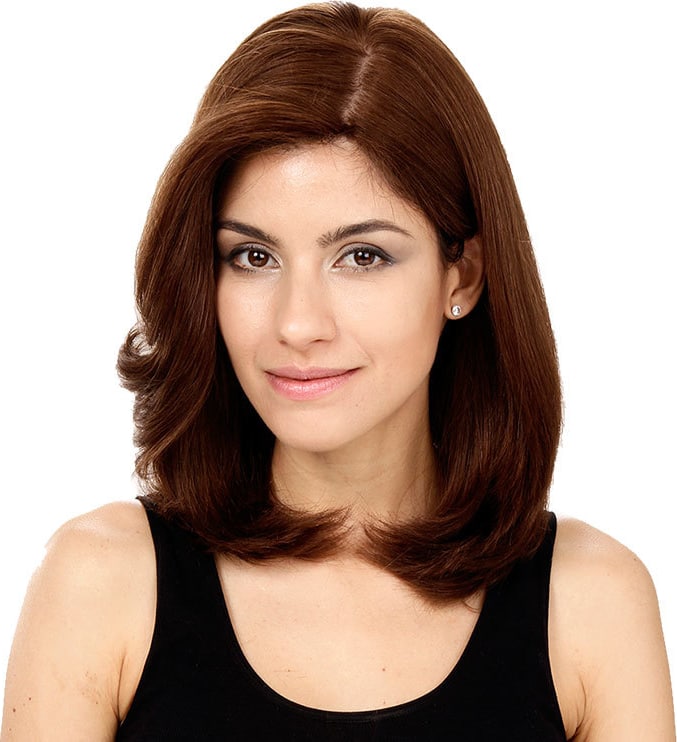 Crown Wigs Carol Cor Castanho Médio - Peruca 35cm