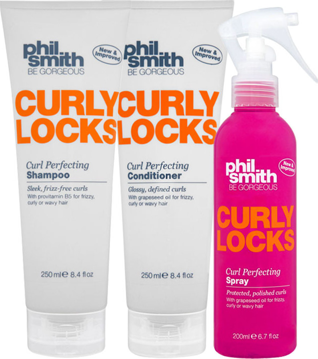Phil Smith Curly Locks Curl Perfecting Spray Kit (3 Produtos)