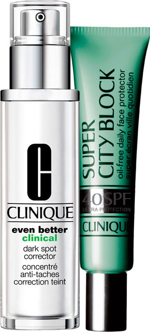 Kit Clinique Even Better Clinical City Block Antimanchas FPS 40 (2 produtos)