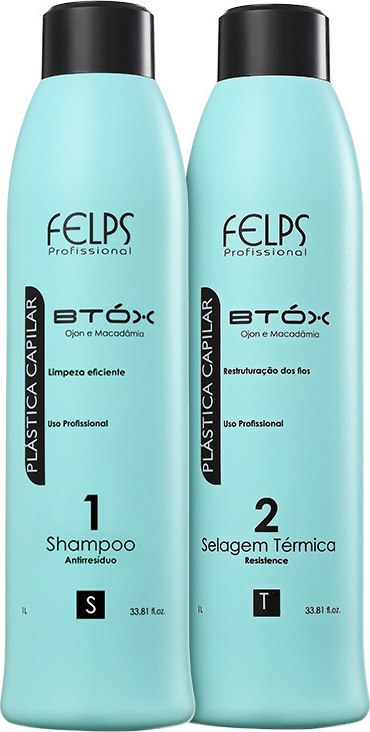 Felps Profissional Plástica Capilar Btóx Selagem Térmica Kit (2 produtos)