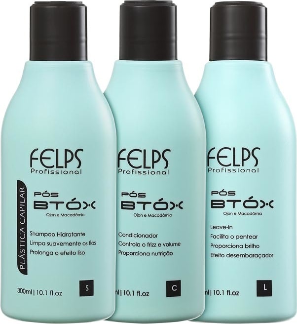 Felps Profissional Plástica Capilar Pós Btóx Trio Kit (3 produtos)