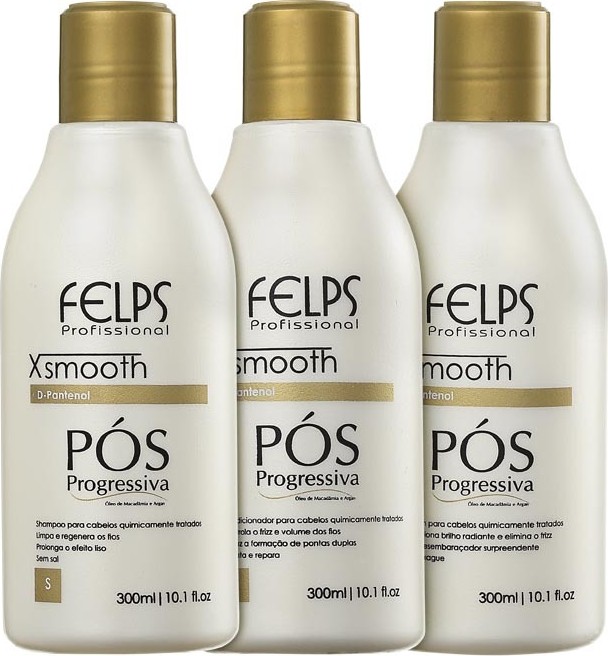 Felps Profissional XSmooth D-Pantenol Pós-Progressiva Trio Kit (3 Produtos)