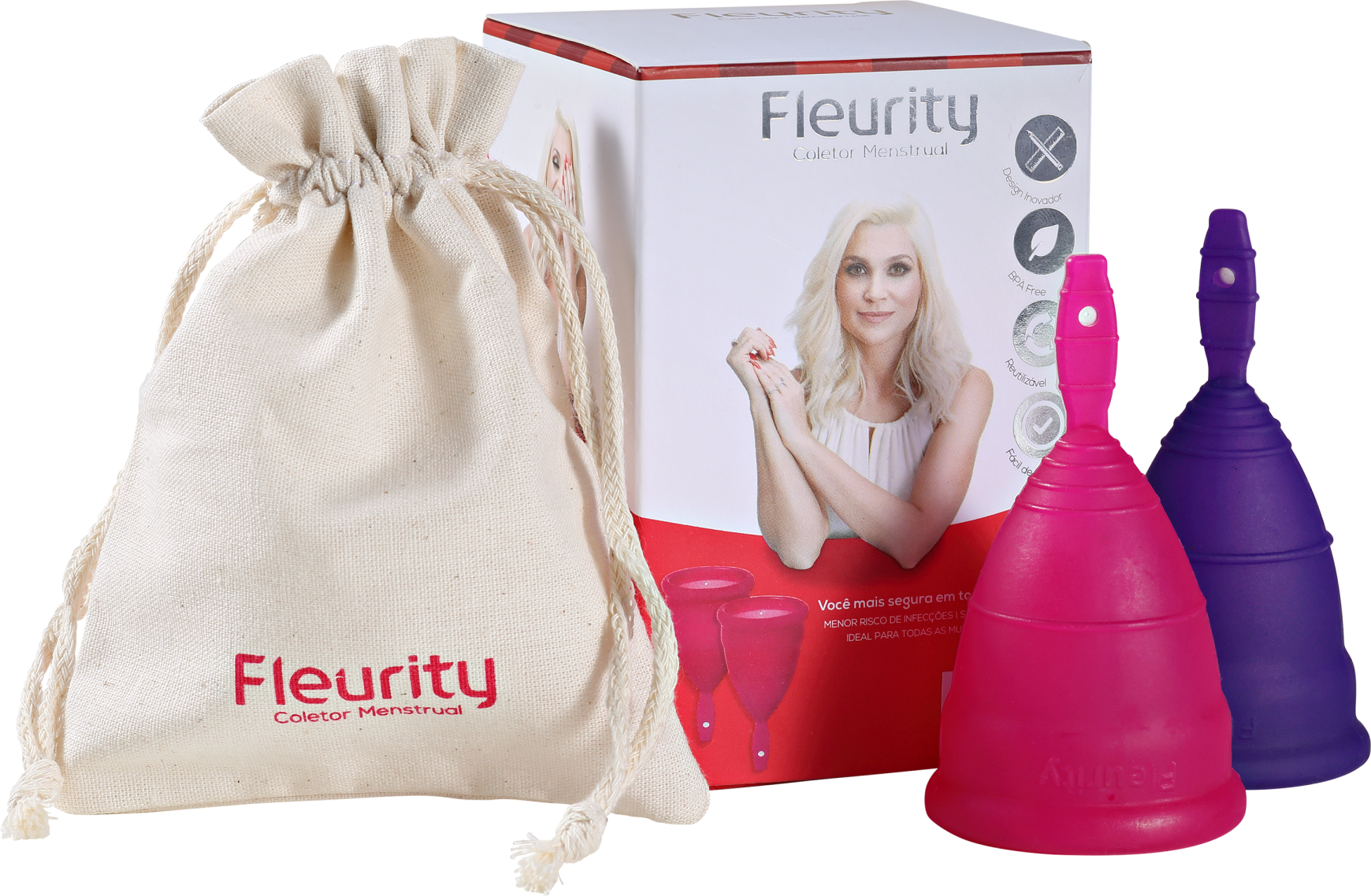 Fleurity Tipo 3 (dois tamanhos) - Coletor Menstrual (2 unidades)