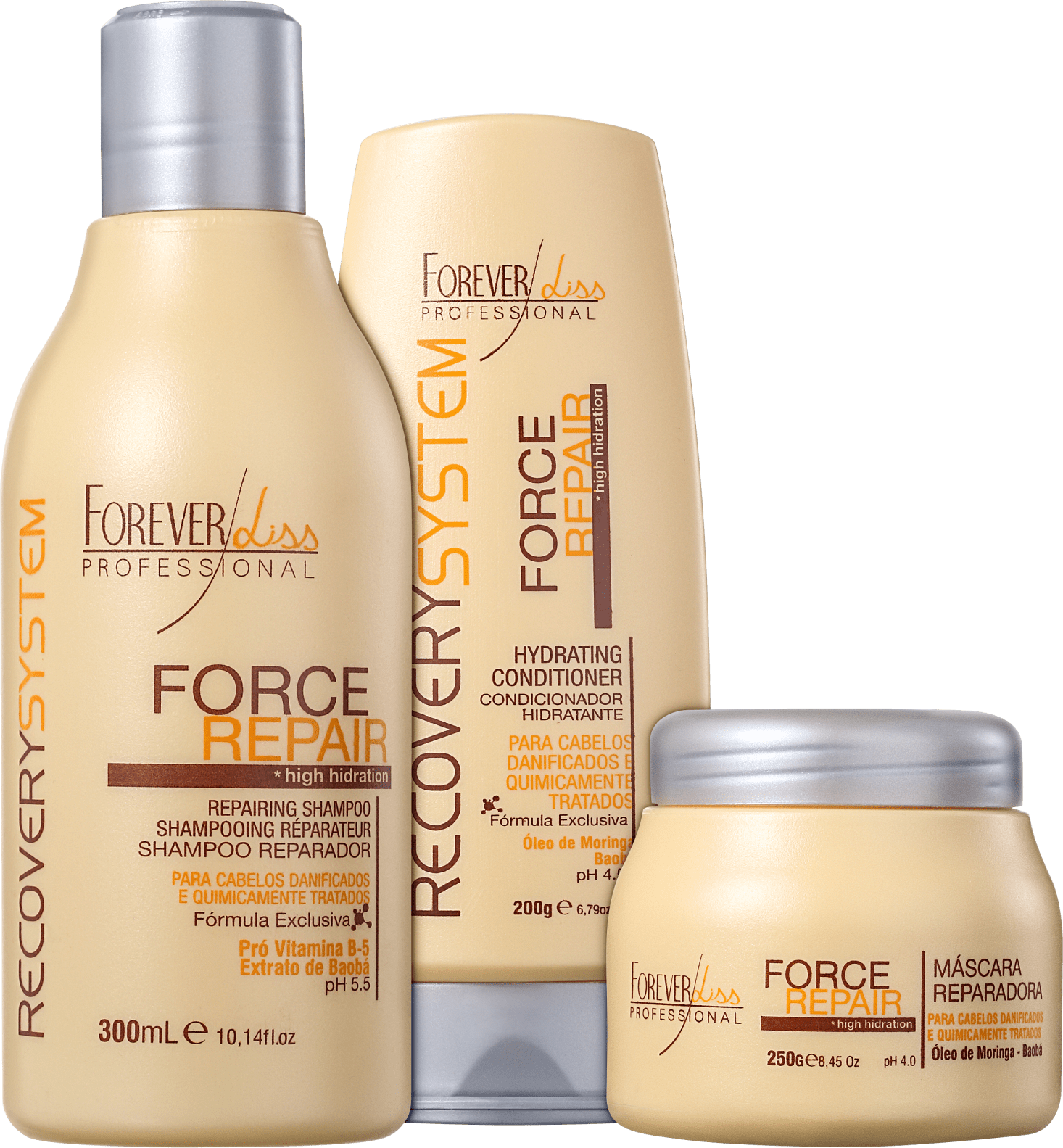 Forever Liss Professional Force Repair Trio Kit (3 Produtos)