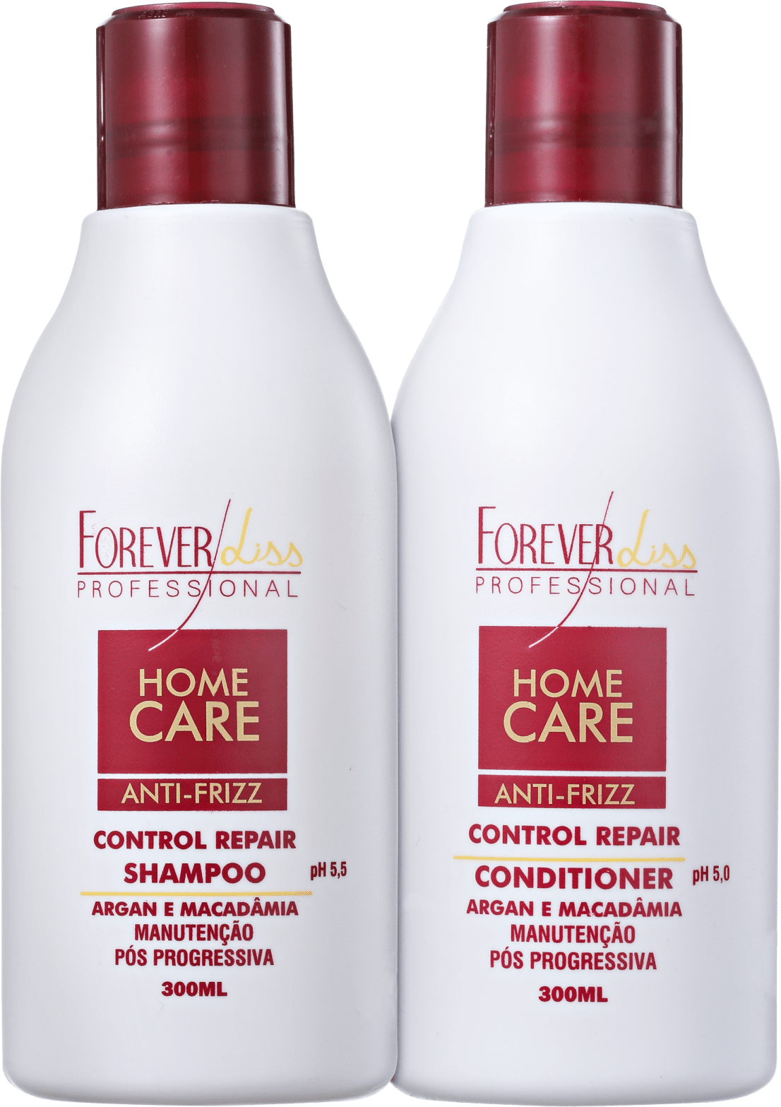 Forever Liss Professional Home Care Anti-Frizz Pós-Progressiva Kit (2 Produtos)