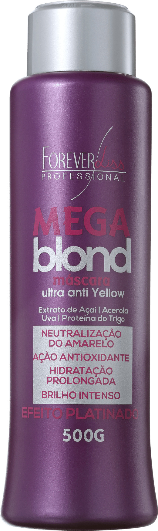 Forever Liss Professional Mega Blond Ultra Matizadora - Máscara de Tratamento 500g