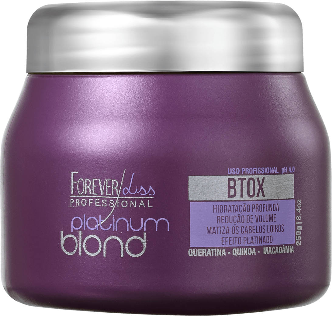 Forever Liss Professional Platinum Blond - Redutor de Volume Matizador 250g