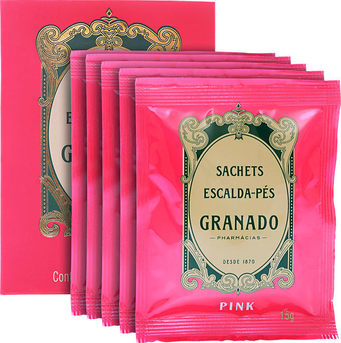 Granado Pink Sachet Escalda-Pés - Sais Relaxantes 5x15g
