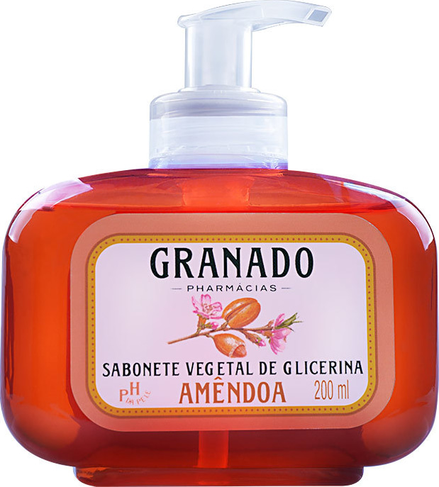 Granado Sabonete Vegetal de Glicerina e Amêndoas - Sabonete Líquido 200ml
