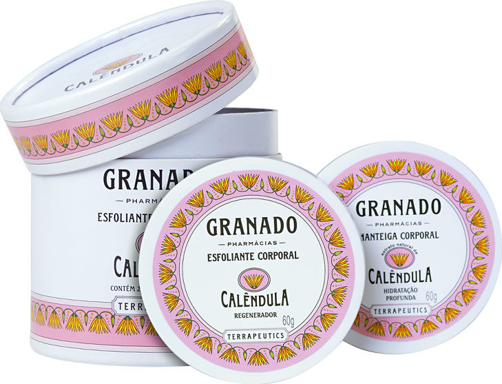 Kit Granado Terrapeutics Calêndula - Esfoliante 60g + Hidratante 60g