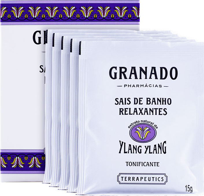 Granado Terrapeutics Relaxantes Ylan Ylan - Sais de Banho 5x15g