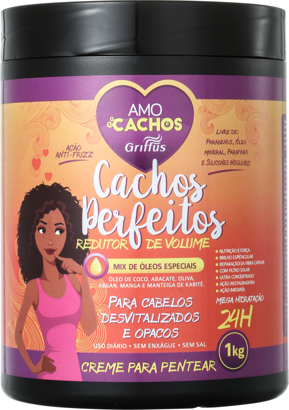 Griffus Amo Cachos Perfeitos - Creme de Pentear 1000g