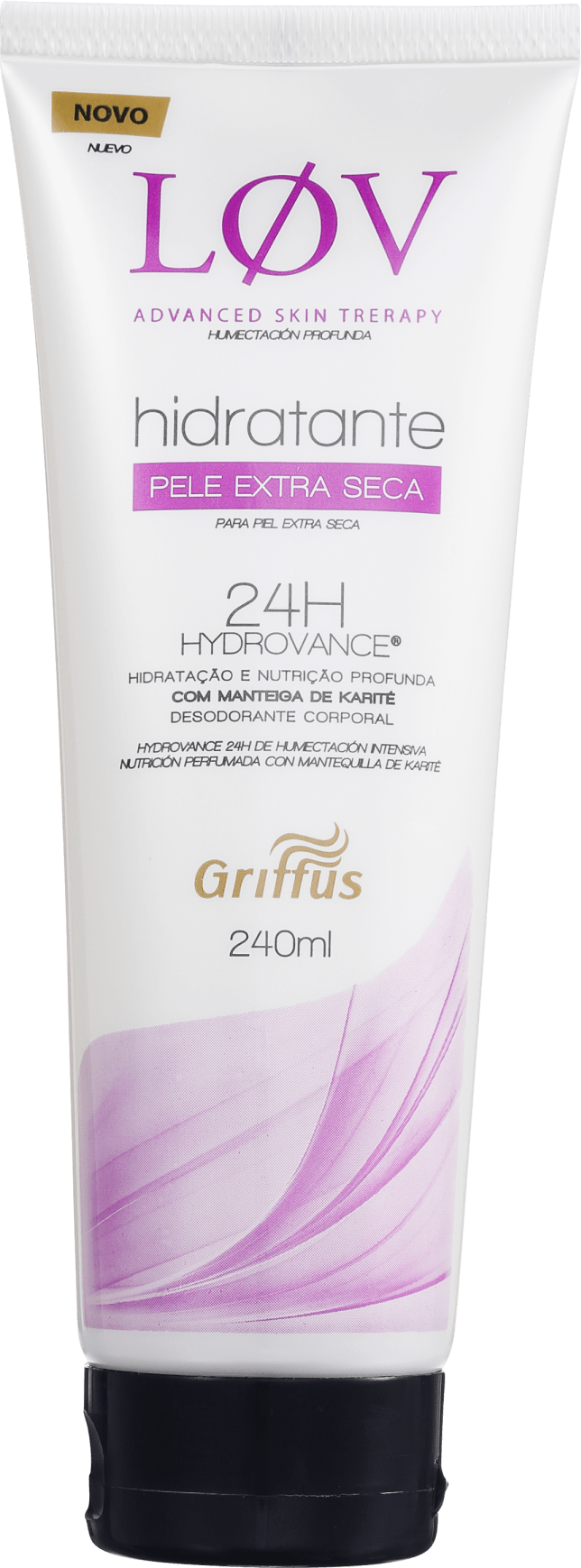 Griffus Lov Pele Extra Seca - Hidratante Corporal 240ml