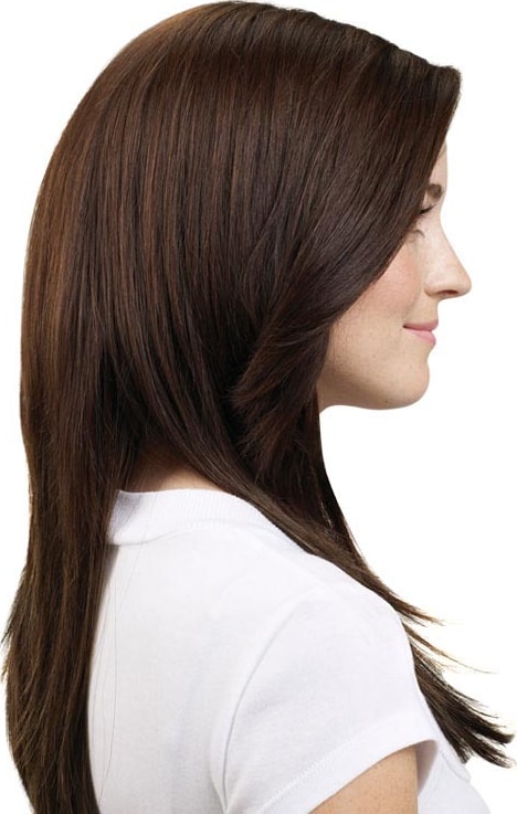 Hairdo Liso em Camadas - Chocolate Com Mechas Cobre 48 Cm
