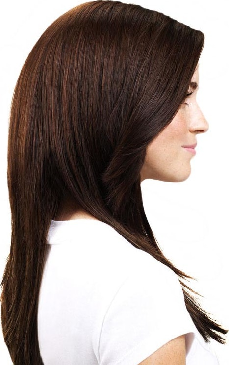 Hairdo Liso em Camadas - Chocolate Com Mechas Cobre 63 Cm