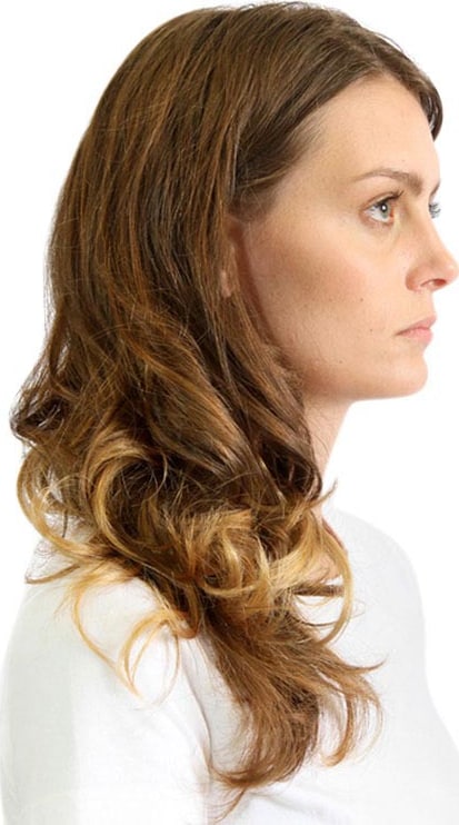 Hairdo Ondulado - Dourado Com Californianas 45 Cm