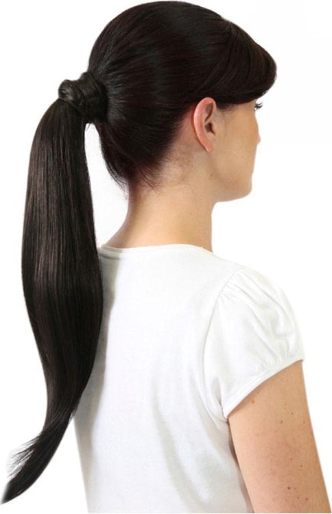 Hairdo Rabo de Cavalo Liso - Castanho Super Escuro 46Cm