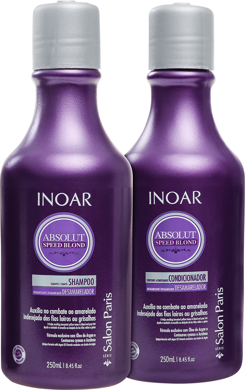 Inoar Absolut Speed Blond Duo Violet Kit (2 Produtos)