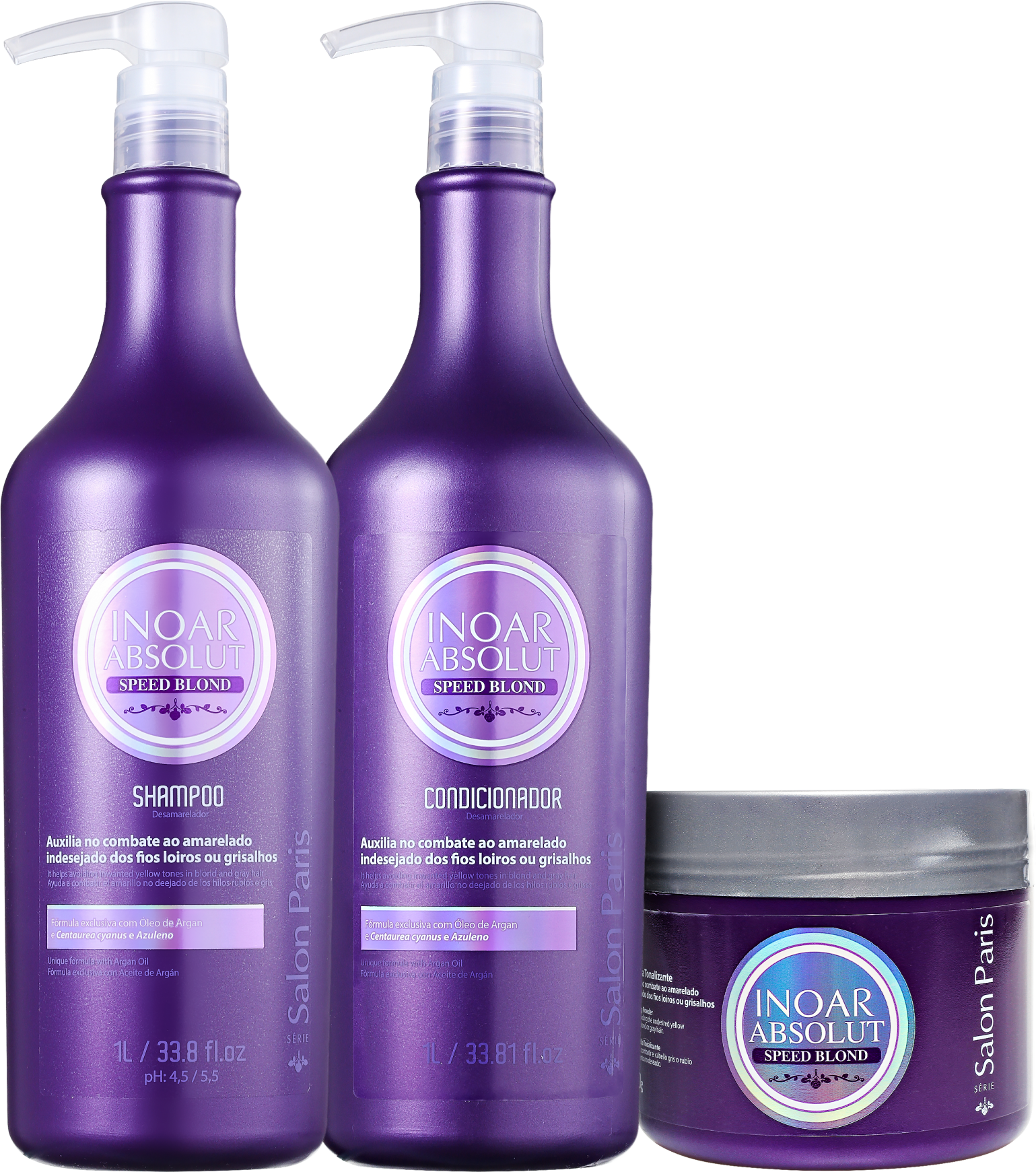 Inoar Absolut Speed Blond Trio Kit (3 Produtos)