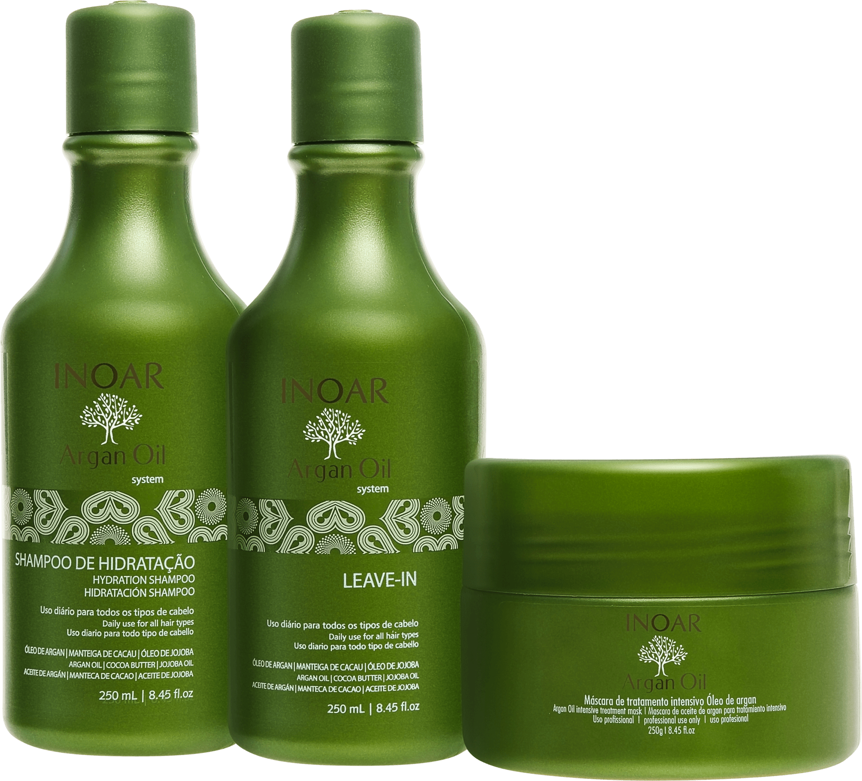 Inoar Argan Oil Hair Kit (3 Produtos)