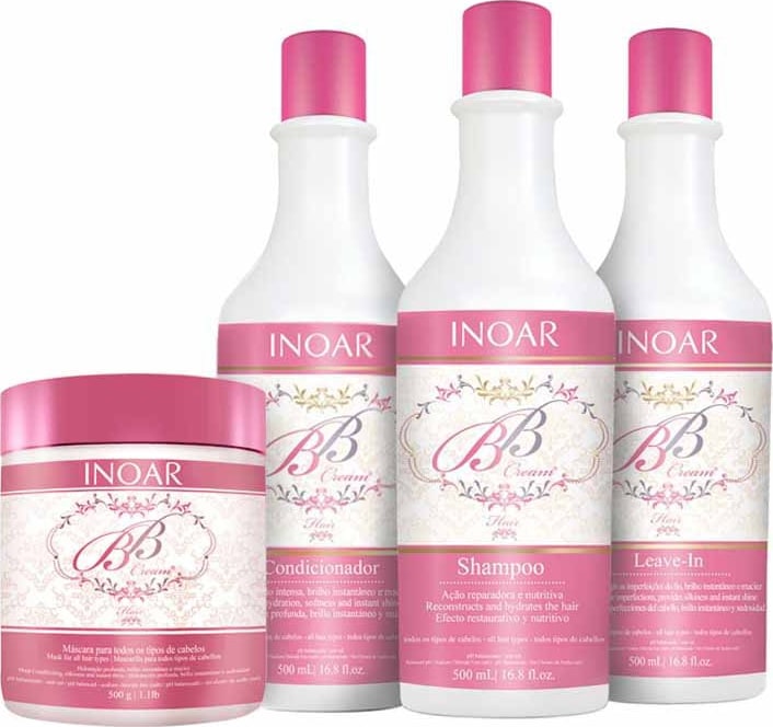 Inoar BB Cream Hair Intense Kit (4 Produtos)