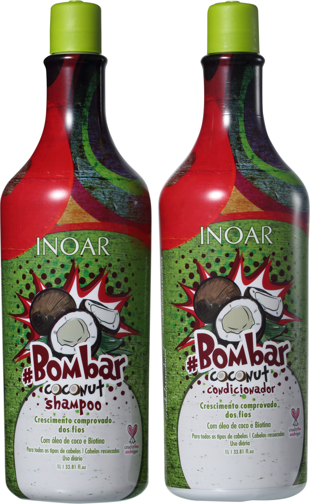 Inoar #Bombar Coconut Litro Kit (2 Produtos)