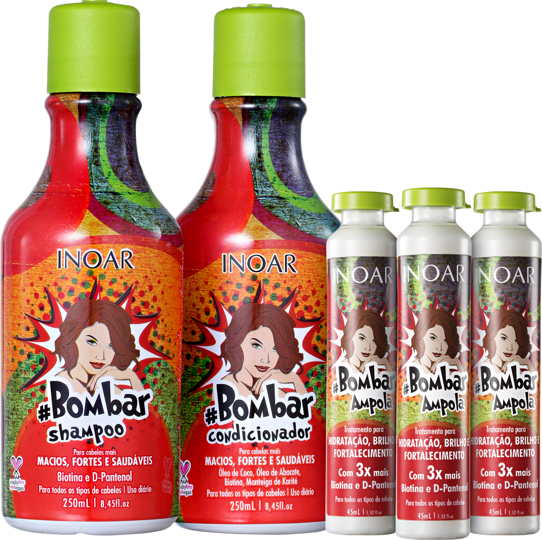 Inoar Bombar Crescimento Fortificado Kit (3 Produtos)