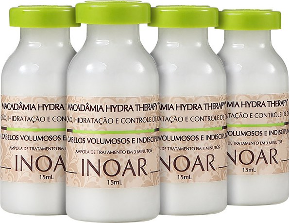 Inoar Macadâmia Hydra Therapy - Ampola de Tratamento 4x 15ml