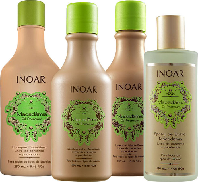 Inoar Macadâmia Oil Premium Kit de Brilho (4 Produtos)
