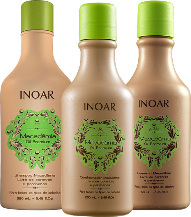 Inoar Macadâmia Oil Premium Kit de Tratamento Diário (3 Produtos)