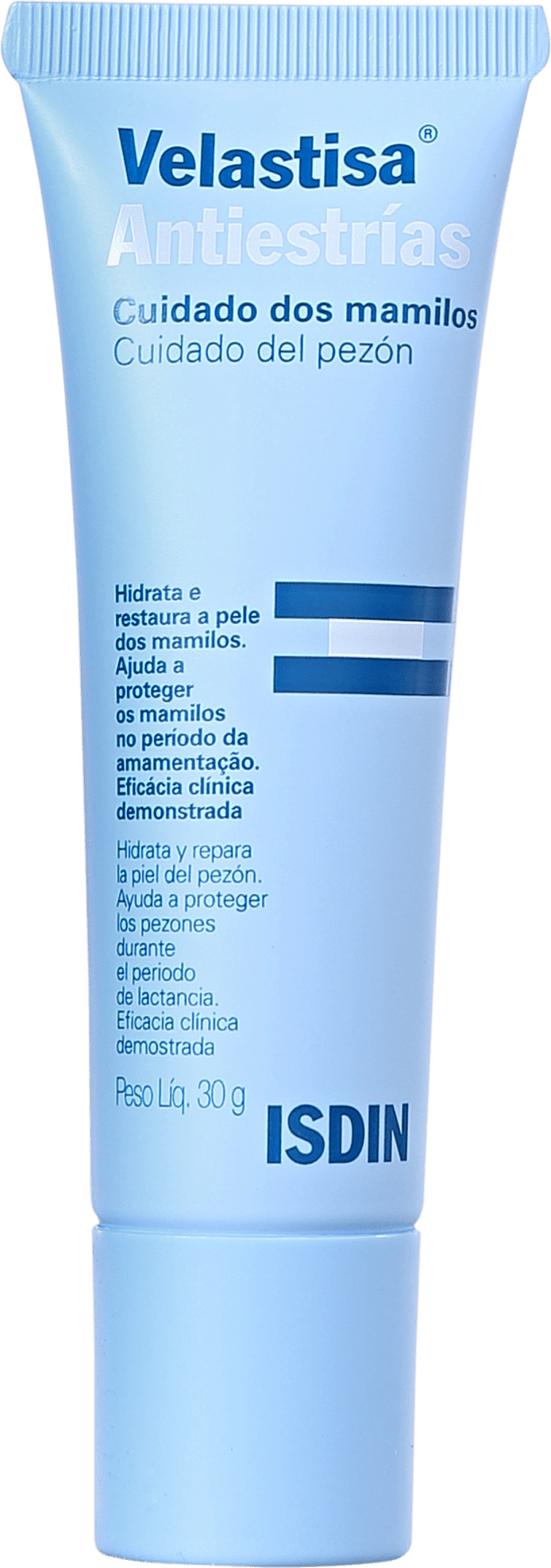 ISDIN Velastisa Antiestrías Cuidado dos Mamilos - Creme para Seios 30g