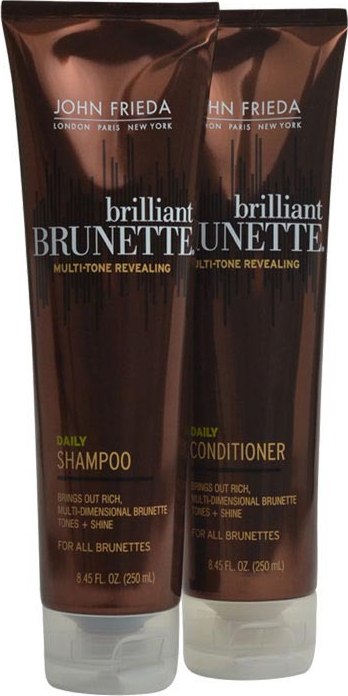 John Frieda Brilliant Brunette Daily Duo Kit (2 Produtos)