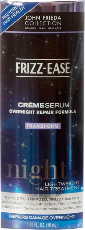 John Frieda Frizz-Ease Crème Serum Overnight Repair Formula - Serum 50ml